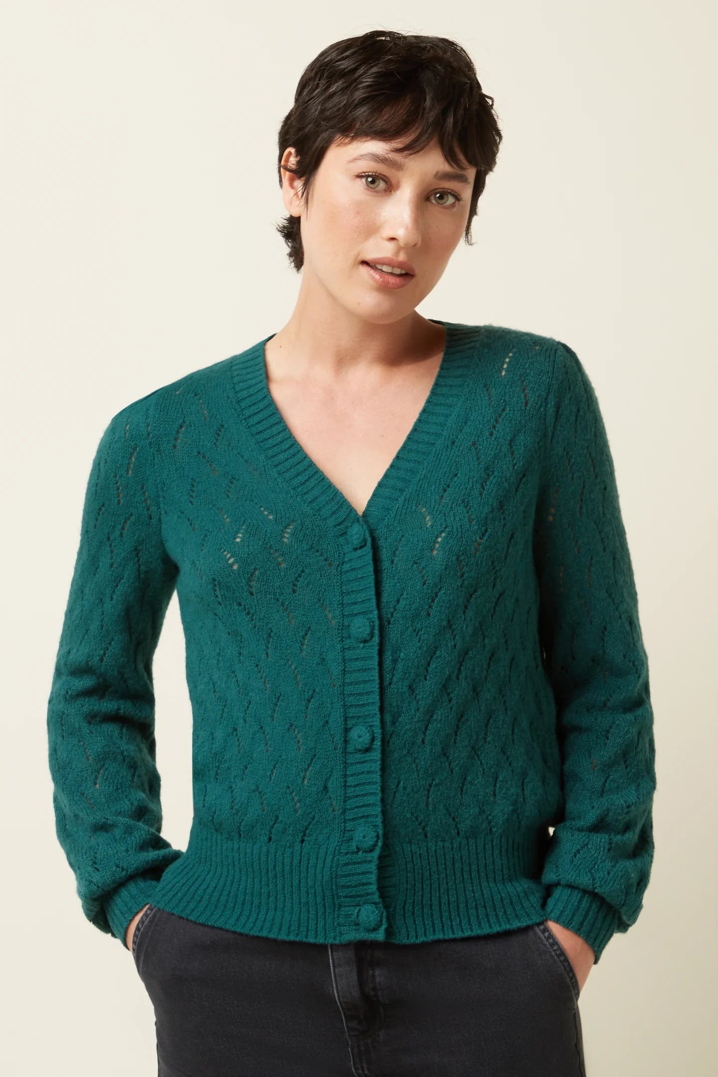 King Louie Cardigan V Farfalle
