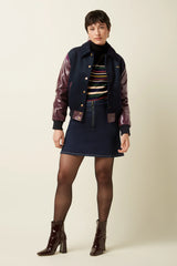 King Louie Olivia Zip Skirt Walker Denim