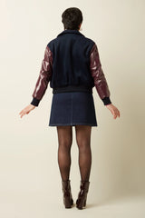 King Louie Olivia Zip Skirt Walker Denim