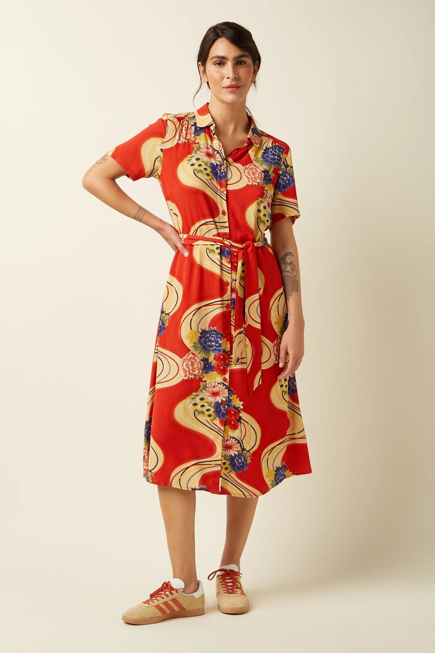 King Louie Olive Dress Ember