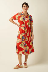 King Louie Olive Dress Ember