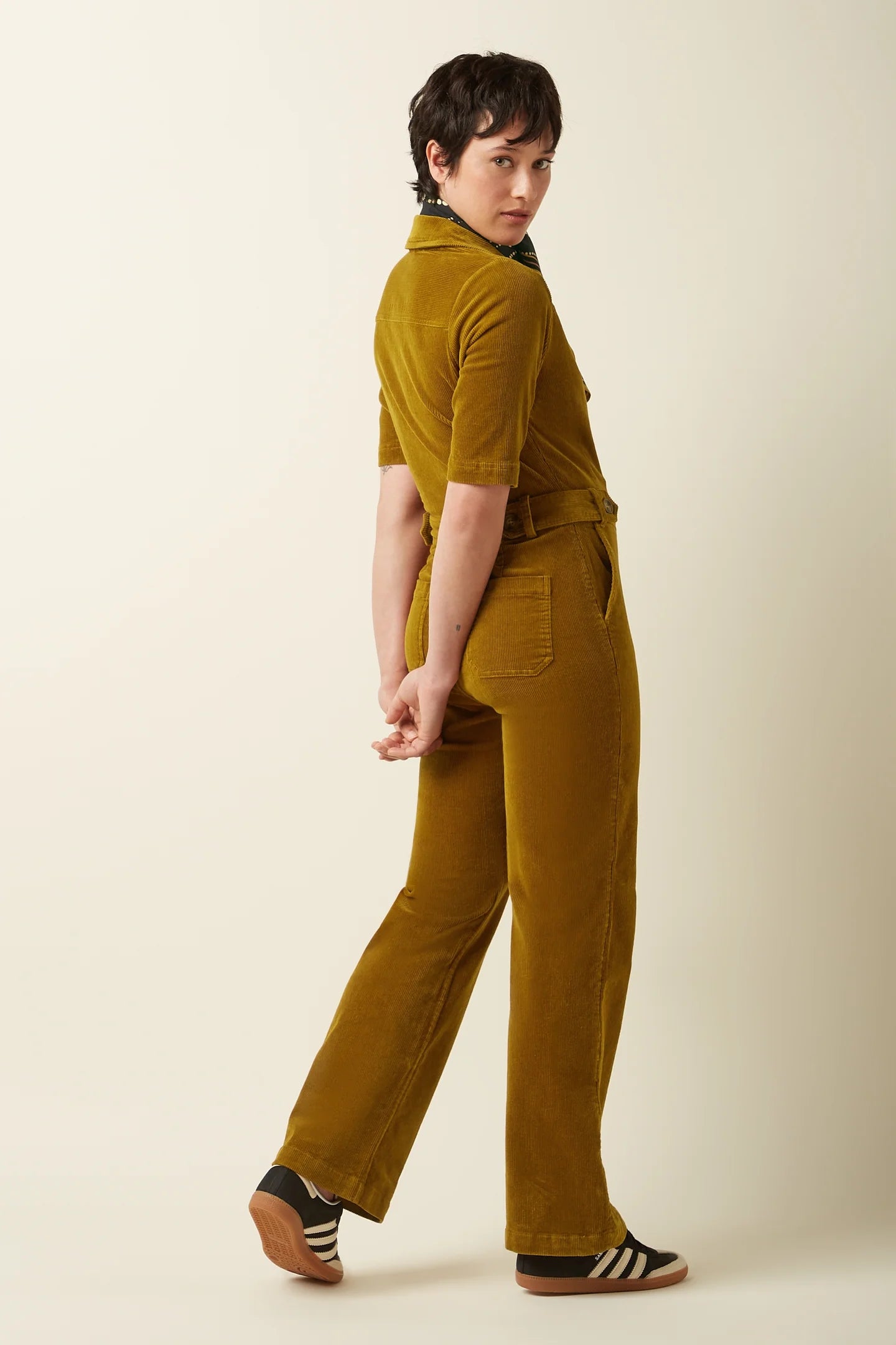 King Louie Garbo Zip Jumpsuit Corduroy