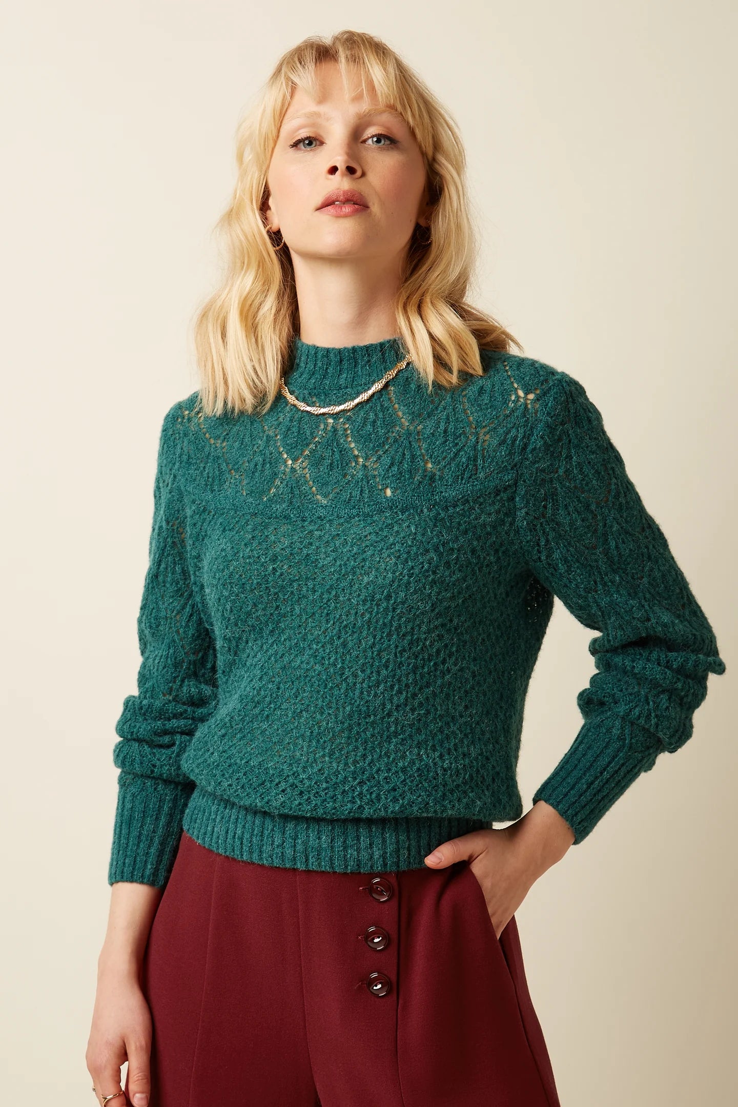 King Louie Jeanie Yoke Sweater Bernard