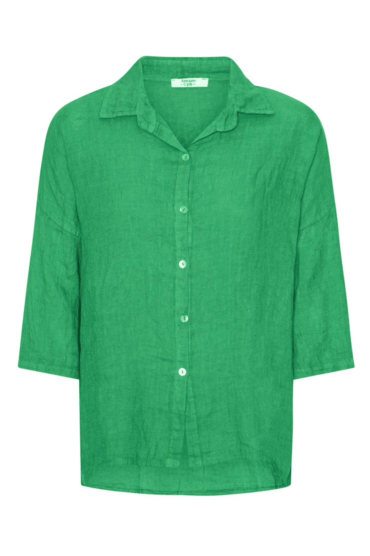 Amaze Hør Skjorte #farve_summer-green