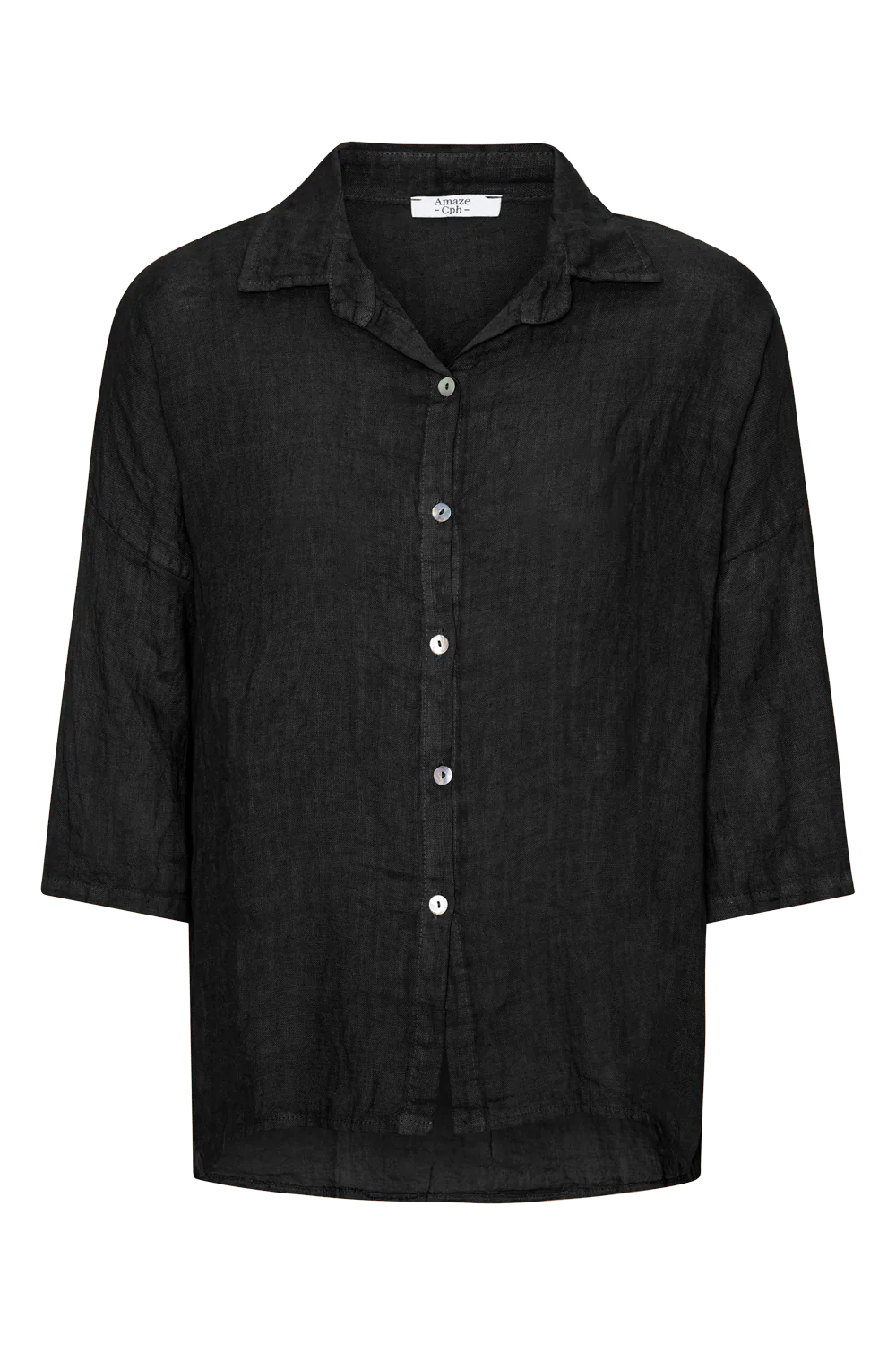 Amaze Hør Skjorte #farve_black