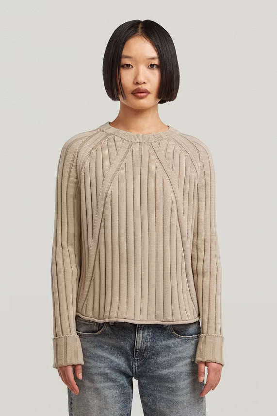 G-Star Washed Loose Round Knit