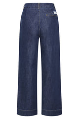 Klitmøller Lydia Denim Pant Dark Blue Stonewash Mørk Denim #farve_dark-blue-stonewash