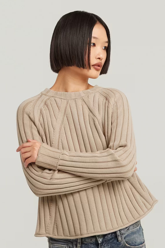 G-Star Washed Loose Round Knit