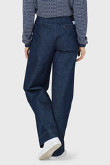 Klitmøller Lydia Denim Pant Dark Blue Stonewash Mørk Denim #farve_dark-blue-stonewash