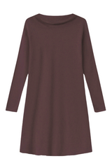 Blusbar A-Line Dress #farve_chocolate-chip