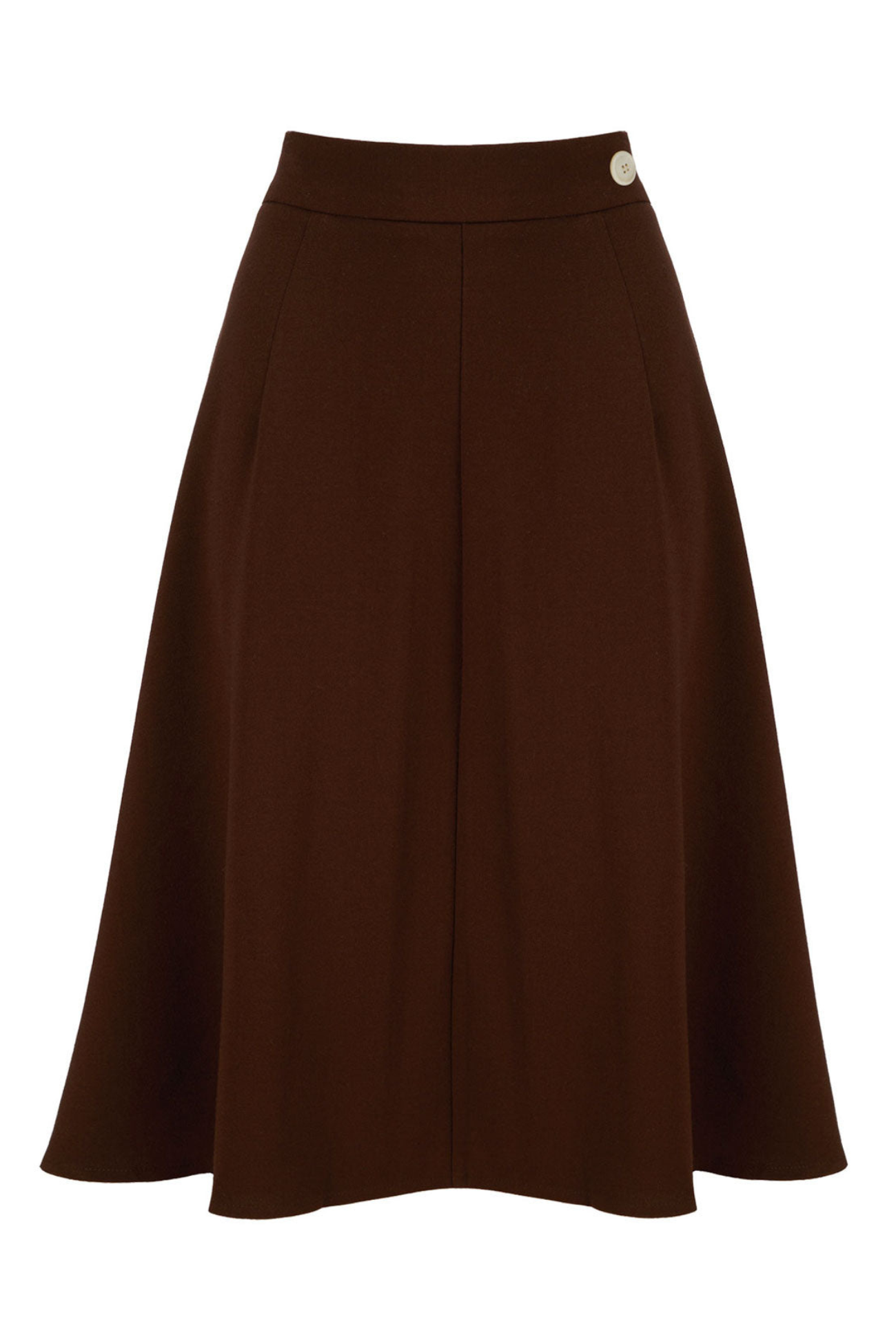 Weekend Doll Classic 1940s Style A-Line Skirt #farve_brown