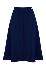 Weekend Doll Classic 1940s Style A-Line Skirt #farve_navy