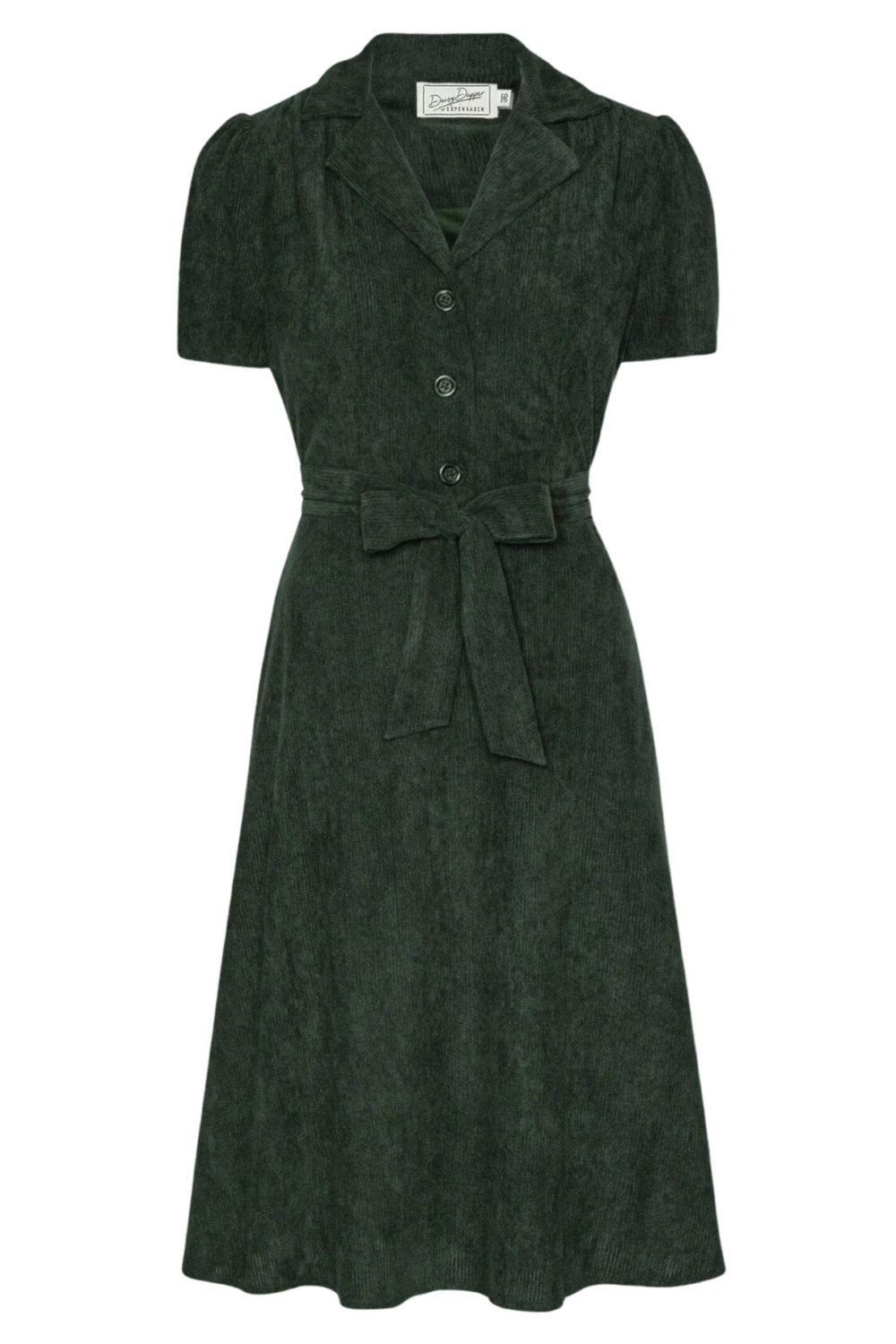 Daisy Dapper Betty Shirtdress Corduroy #farve_green