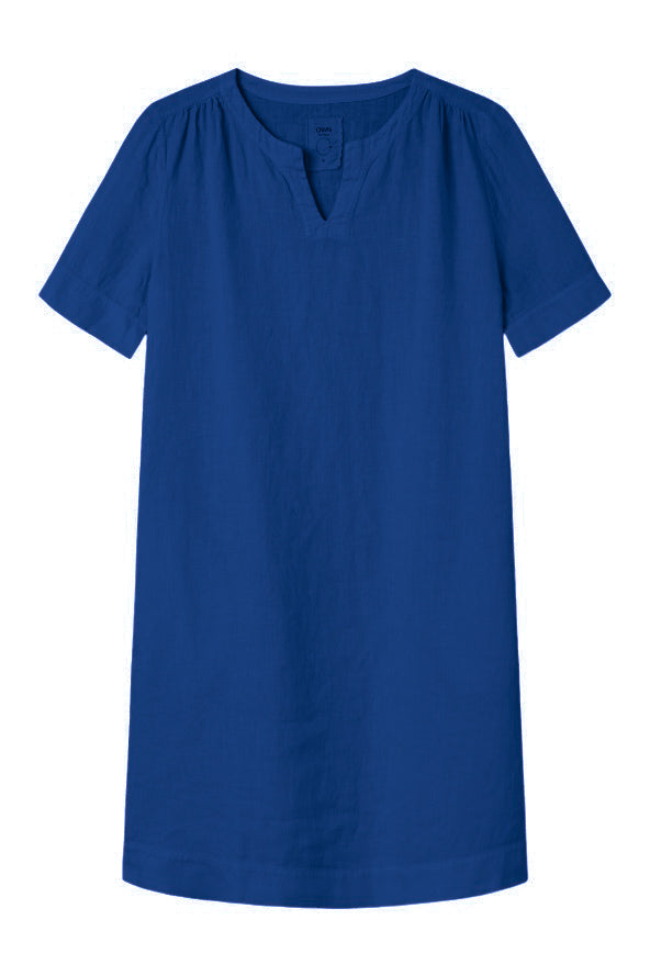 Own By Basics Linen Dress Neck Slit