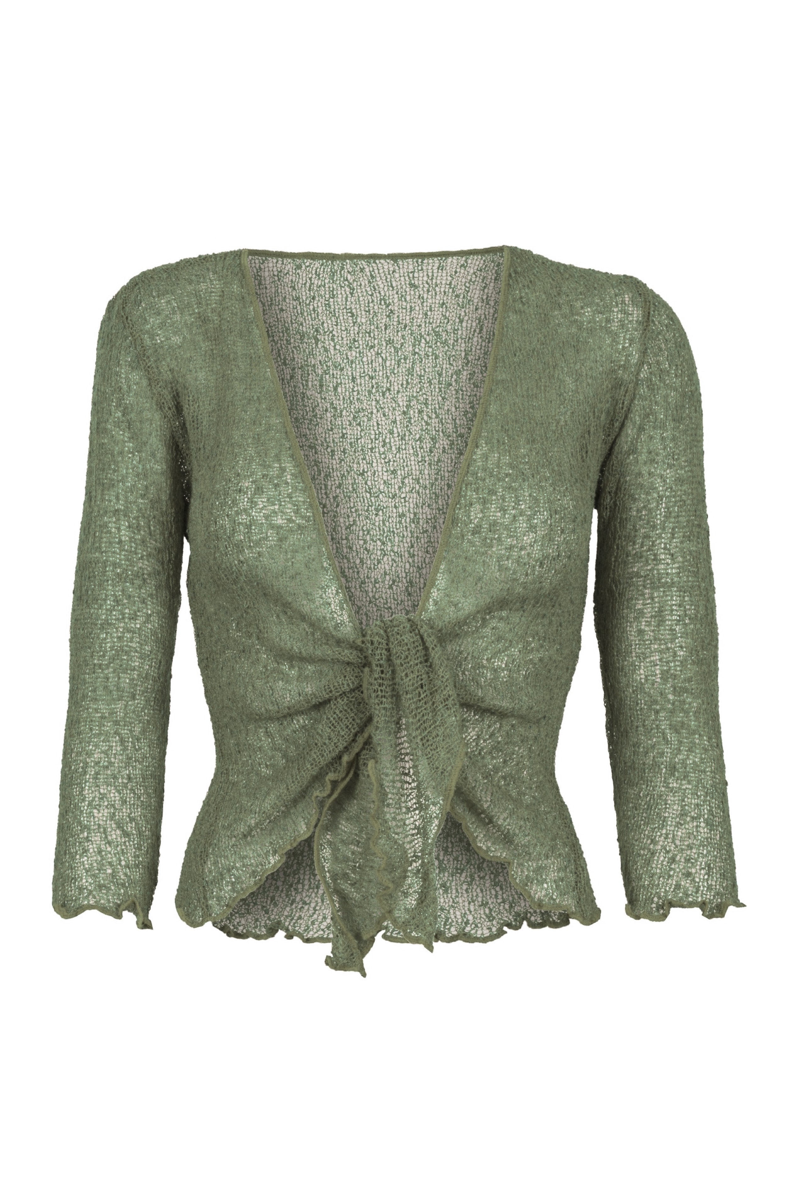 Sophies Ensfarvet bolero kaki army grøn #farve_army