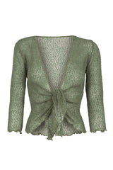 Sophies Ensfarvet bolero kaki army grøn #farve_army