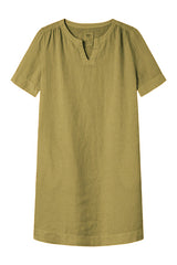 Own By Basics Linen Dress Neck Slit
