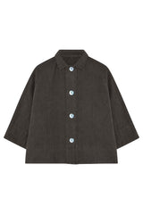 Own By Basics Linen Lab Coat Blouse