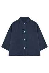 Own By Basics Linen Lab Coat Blouse