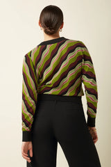 King Louie Cardigan Deep V Razzle