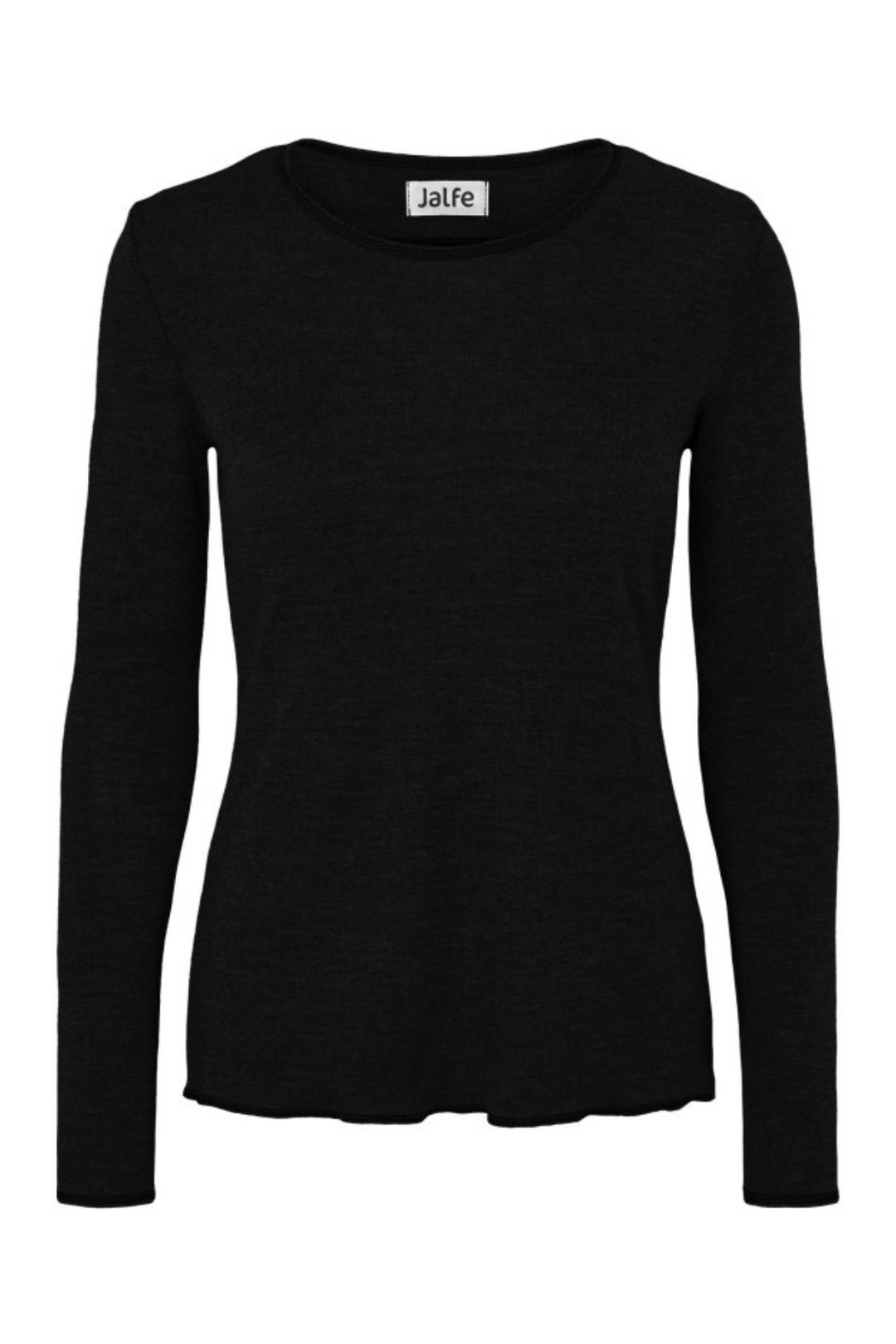 Jalfe Uldbluse Langærmet #farve_black