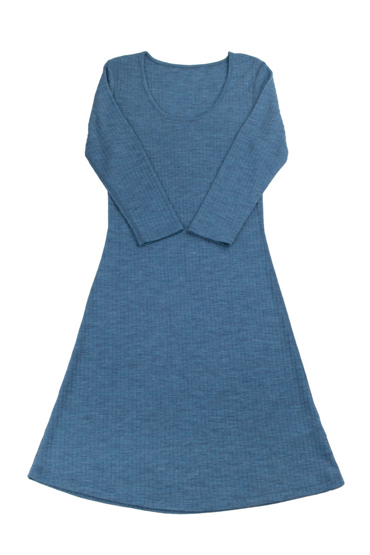 Joha Merino Dress Women #farve_denim-blue