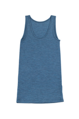 Joha Merino Singlet Women #farve_denim-blue