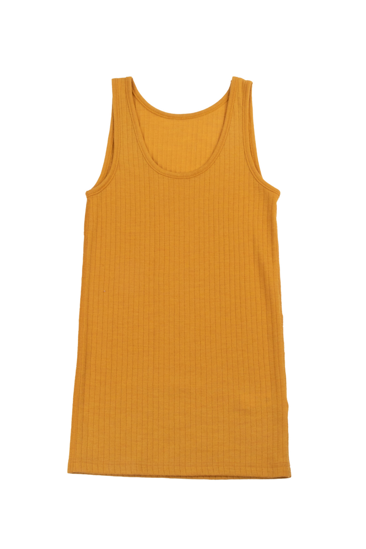 Joha Merino Singlet Women #farve_mustard