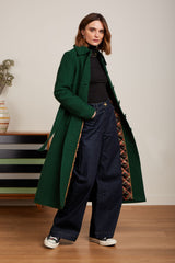 King Louie Arabella Coat Kennedy #farve_forest-green