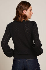 King Louie Bell Yoke Top Heart Ajour #farve_black