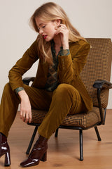 King Louie Bibi Blazer Uni Fargo #farve_golden-brown