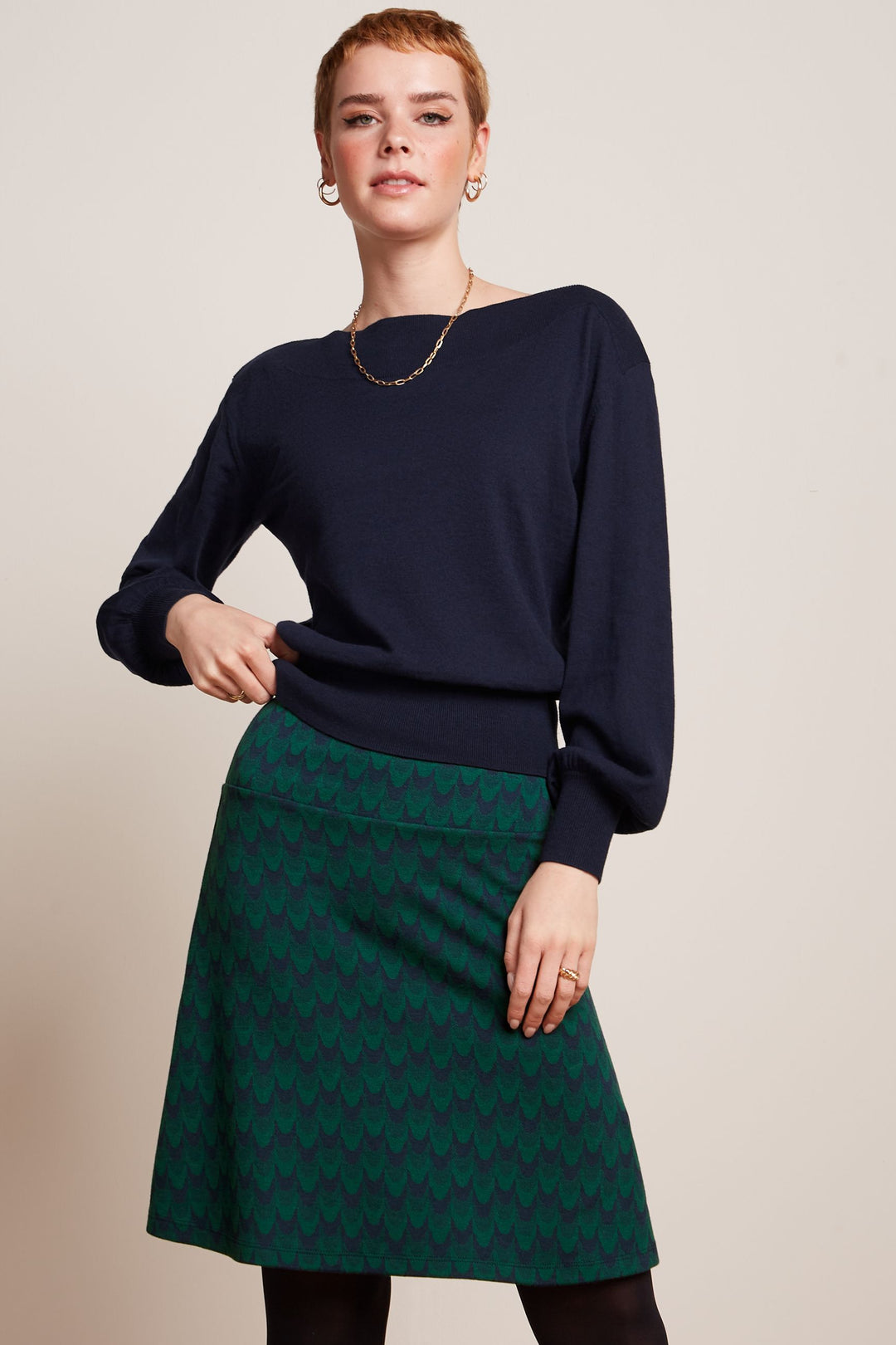 King Louie Border Skirt Duffy Jacquard