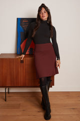 King Louie Border Skirt Milano Uni - Rød - King Louie - Sophies.dk #farve_beet-red