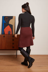 King Louie Border Skirt Milano Uni - Rød - King Louie - Sophies.dk #farve_beet-red