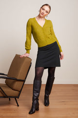 King Louie Border Skirt Milano Uni - Black-King Louie-Sophies.dk #farve_black