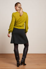 King Louie Border Skirt Milano Uni - Black-King Louie-Sophies.dk #farve_black