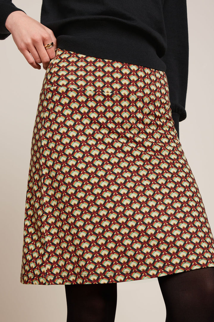 King Louie Border Skirt Valet #farve_cabernet-red