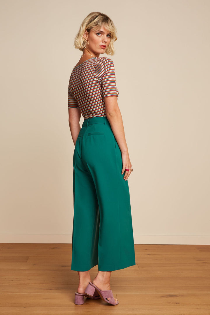 King Louie Frederica Pants Simonet Green #farve_ponderosa-green