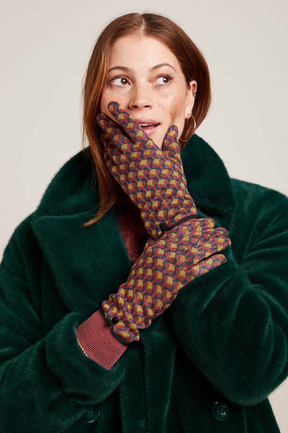 King Louie Gloves Waterloo #farve_pine-green