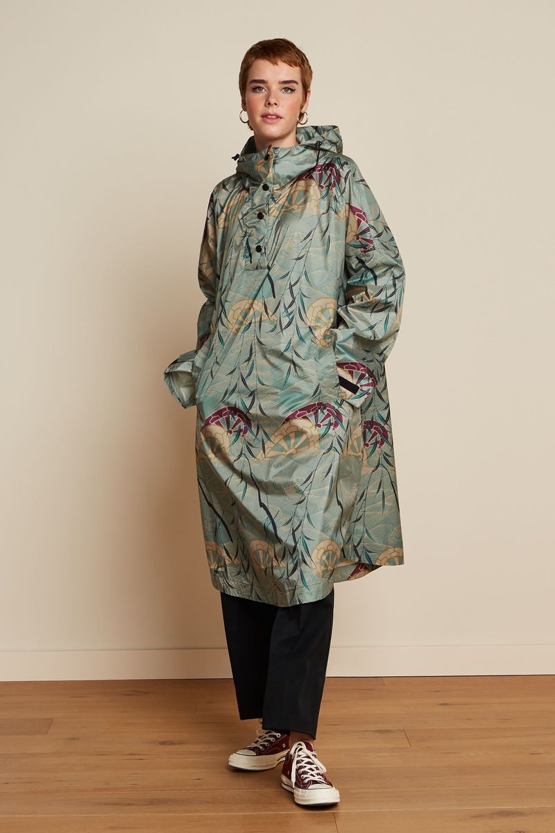 King Louie Rainponcho Rain #farve_dusty-turquoise