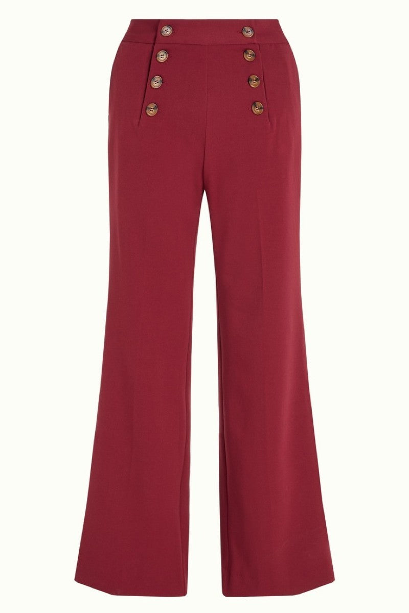 King Louie Sally Pants Broadway #farve_cabernet-red