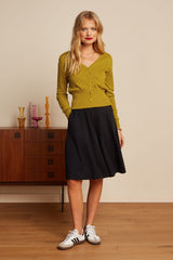 King Louie Serena Skirt Milano Crepe #farve_black