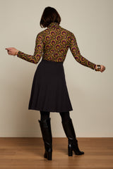 King Louie Serena Skirt Milano Crepe #farve_black