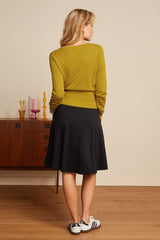 King Louie Serena Skirt Milano Crepe #farve_black