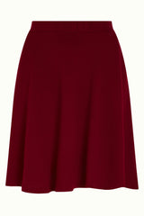 King Louie Serena Skirt Milano Crepe #farve_cabernet-red