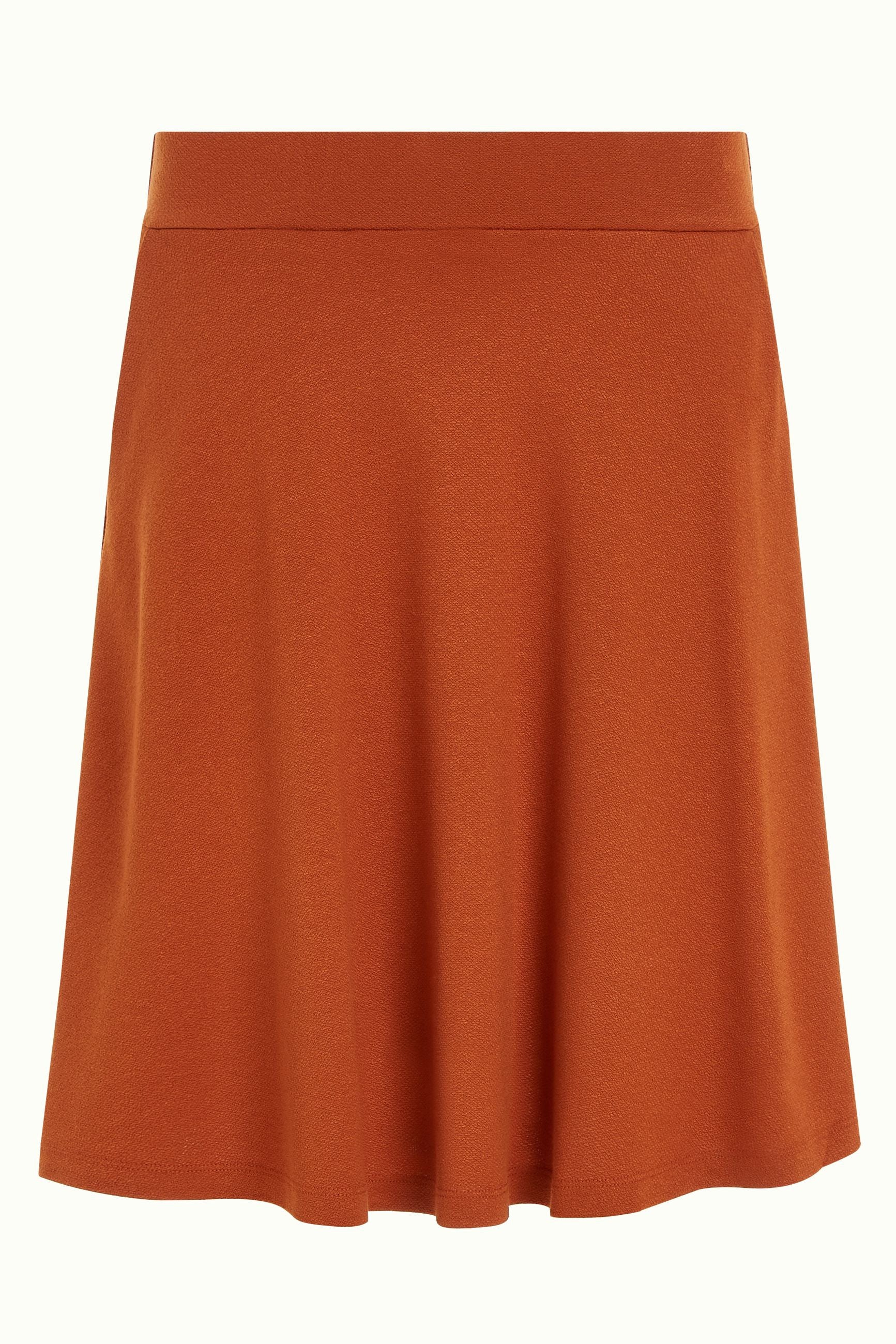 King Louie Serena Skirt Milano Crepe #farve_caramel