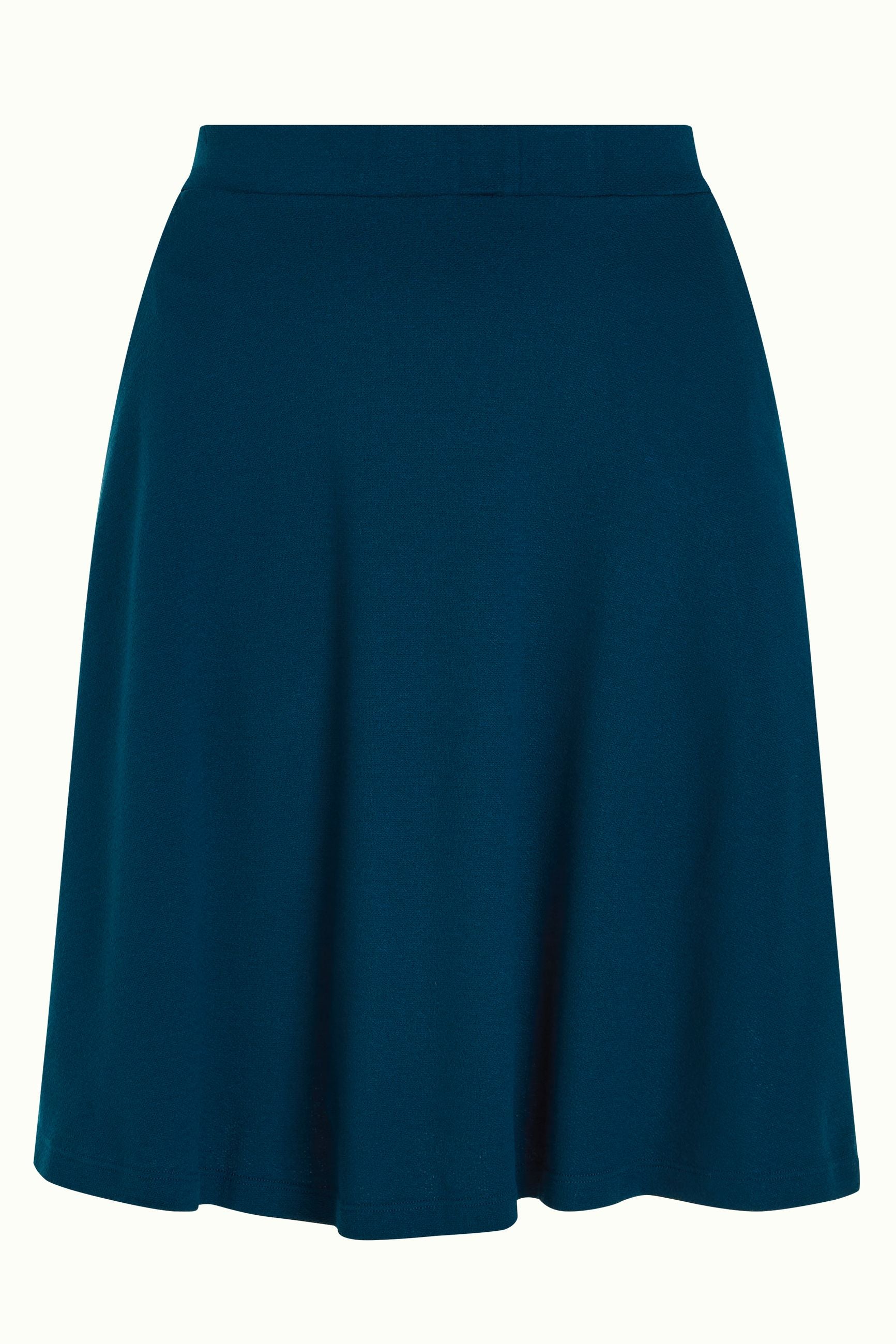 King Louie Serena Skirt Milano Crepe #farve_pond-blue