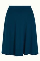 King Louie Serena Skirt Milano Crepe #farve_pond-blue