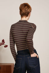 King Louie Turtle Top Pimm Stripe #farve_cabernet-red