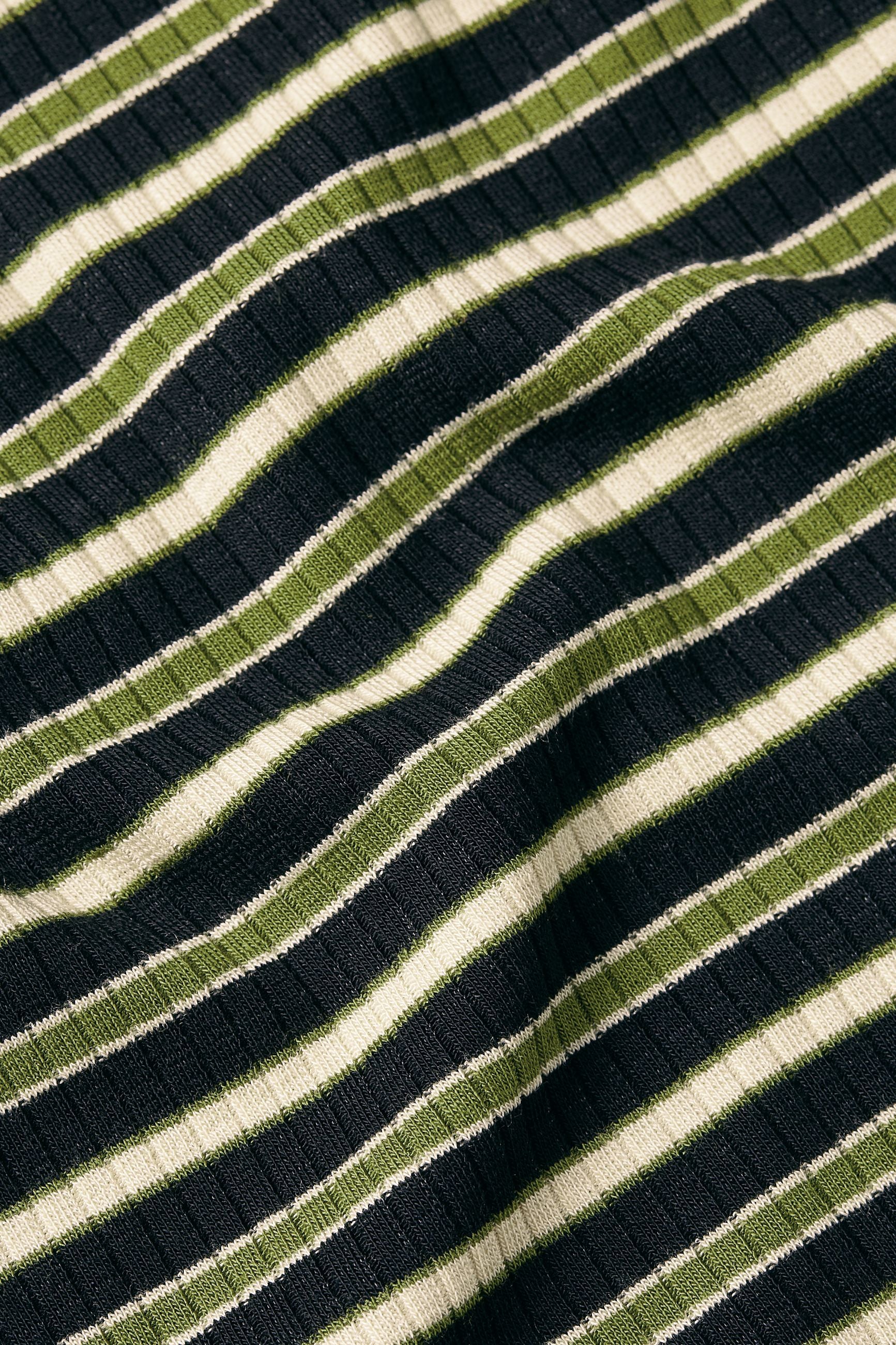 King Louie Turtle Top Pimm Stripe #farve_woodbine-green